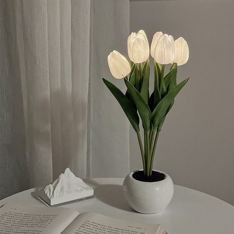 Decoratieve LED Tulp Tafellamp – Florima