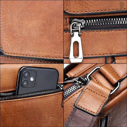 Luxe Leren Dames Schoudertas - Elena