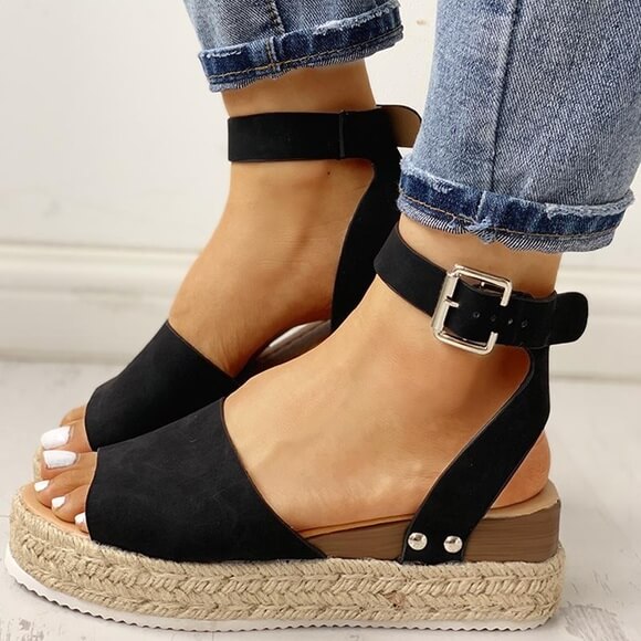 Trendy Dames Espadrille Zomersandalen – Liv