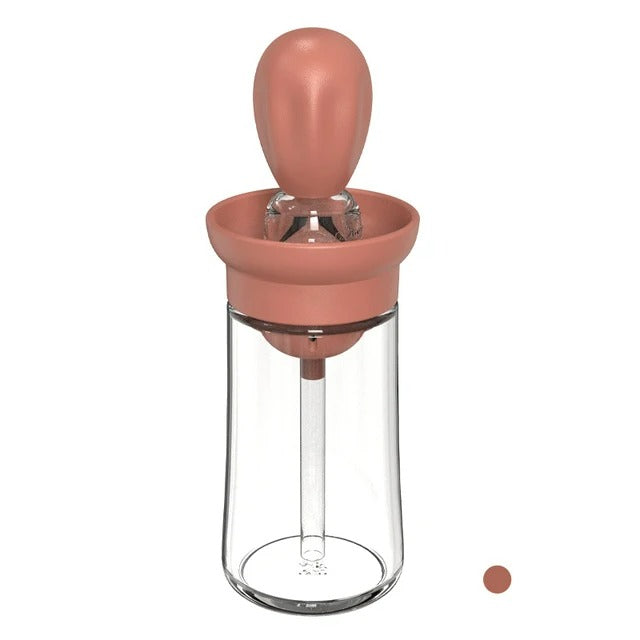 Siliconen Oliefles met Borstelkop - OilBuddy