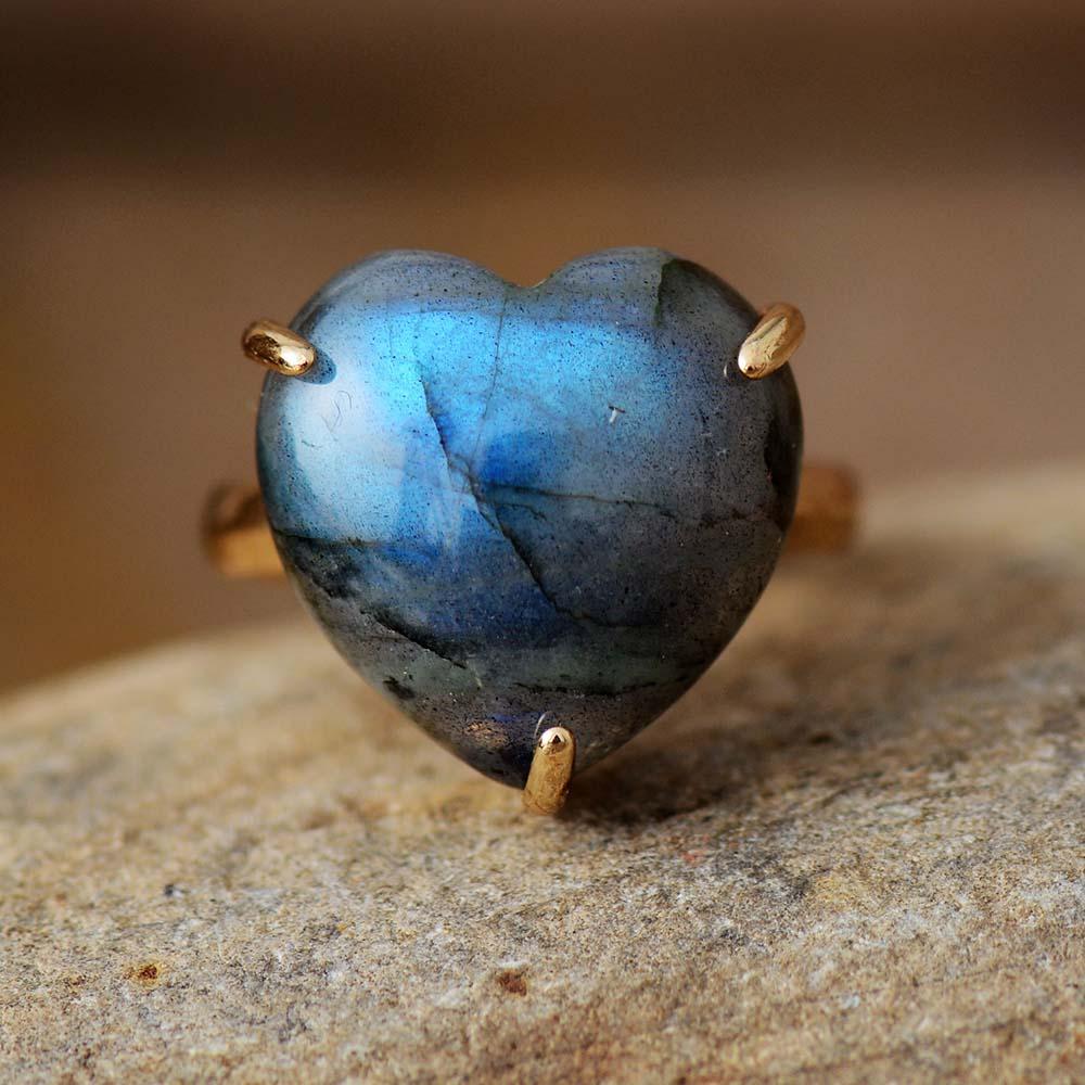 Genezing Hart Edelsteen Ring - Selena