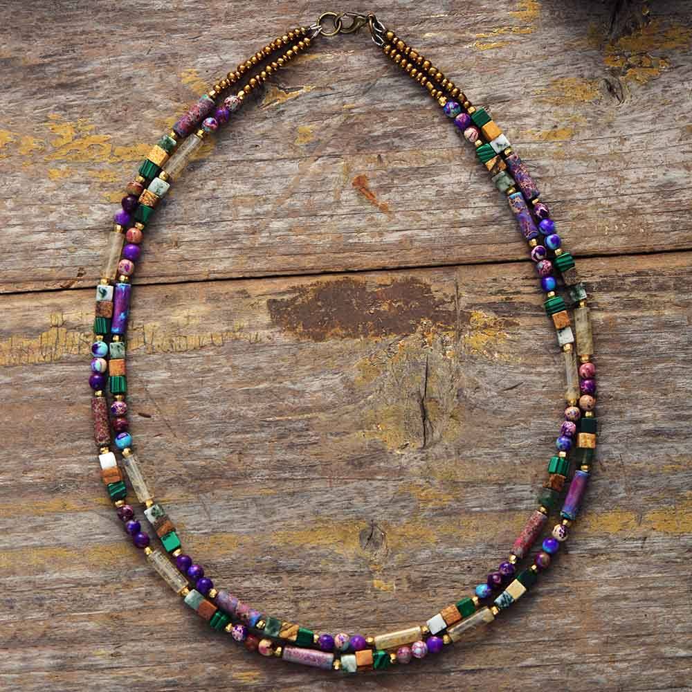 Edelsteen Choker Ketting - Isabella