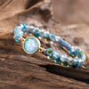 Hypnotiserende Blauwe Opaal Armband - Liora
