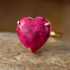 Genezing Hart Edelsteen Ring - Selena