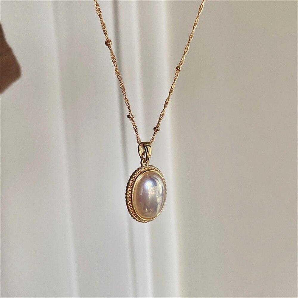 Vintage Gouden Parel Ketting - Lumina