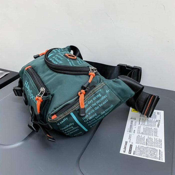 Waterdichte Heren Heup- en Schoudertas – Veelzijdige Reis- en Outdoor Rugzak