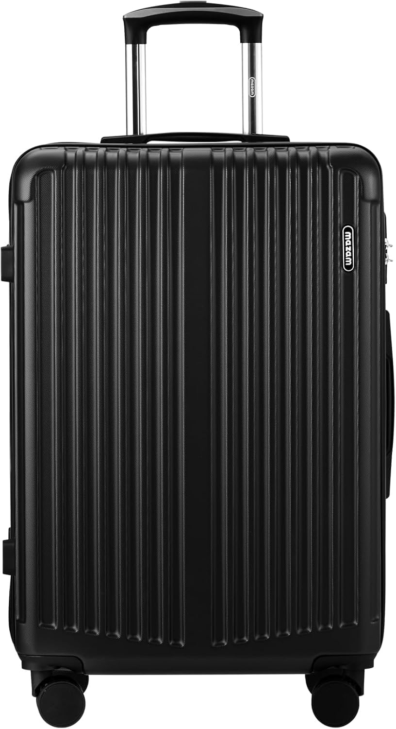 Grote Hard-Shell Koffer met 360° Wielen en TSA-slot – Zwart