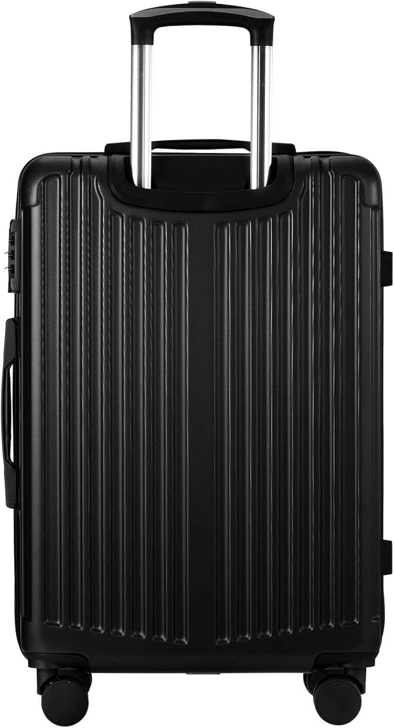 Grote Hard-Shell Koffer met 360° Wielen en TSA-slot – Zwart