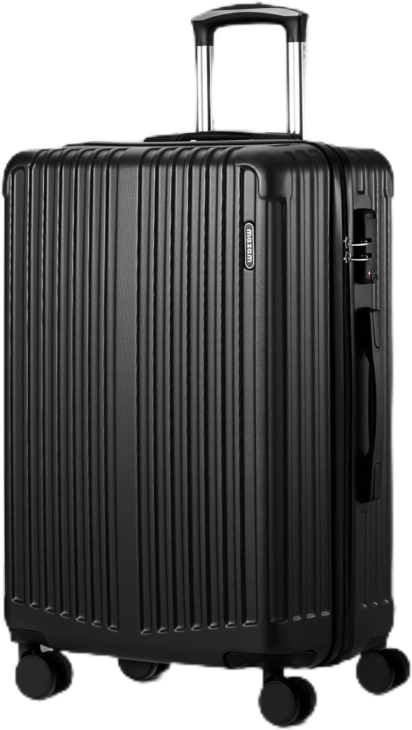 Grote Hard-Shell Koffer met 360° Wielen en TSA-slot – Zwart