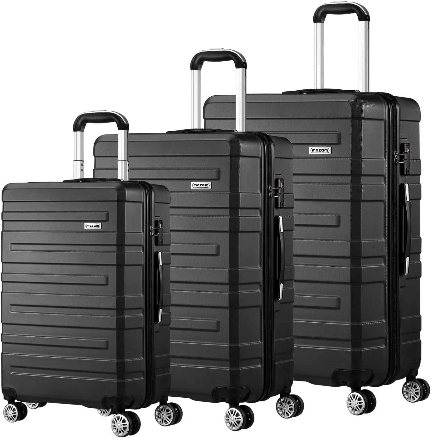 3-delige Hard-Shell Spinner Kofferset met TSA-slot en Georganiseerde Binnenkant
