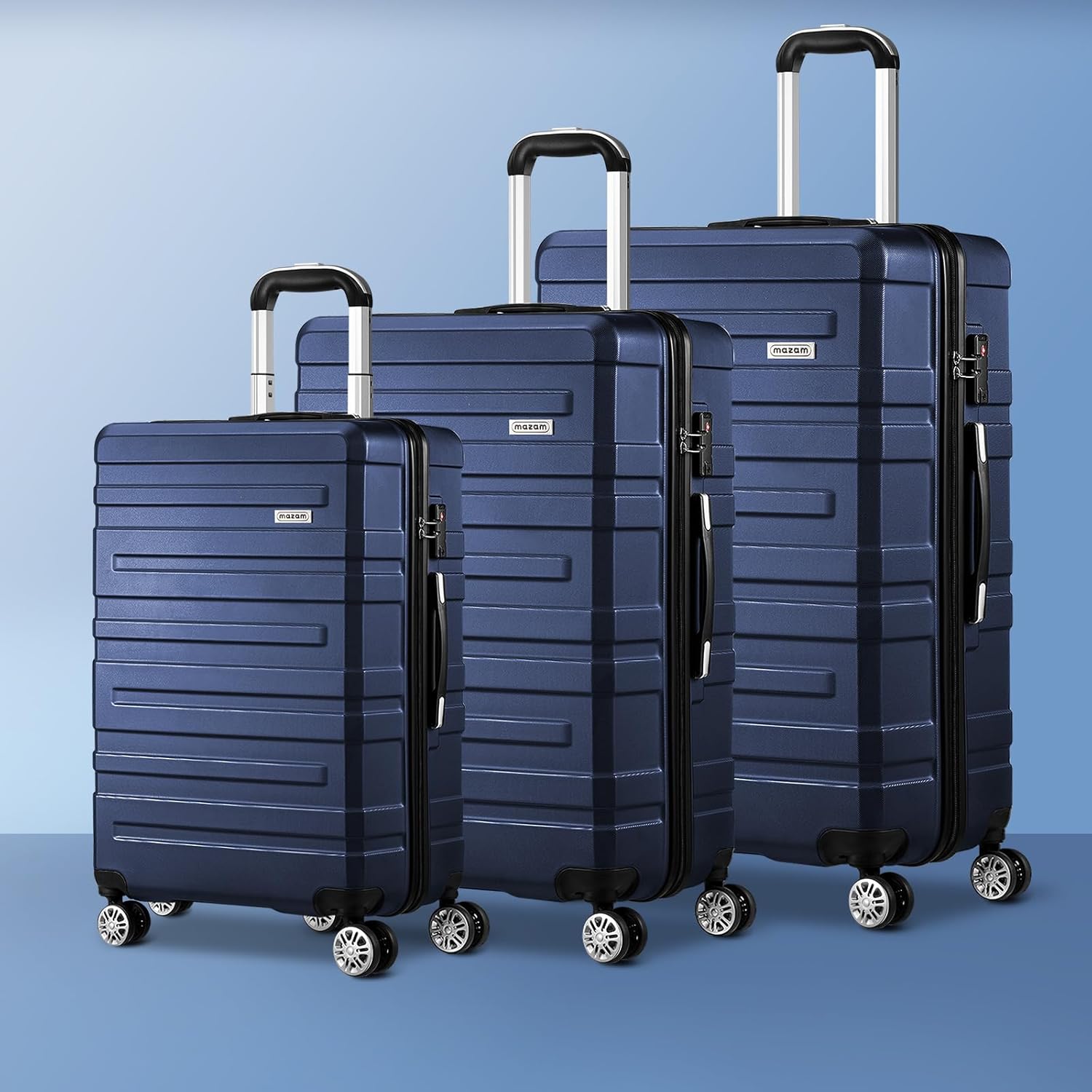 3-delige Hard-Shell Spinner Kofferset met TSA-slot en Georganiseerde Binnenkant