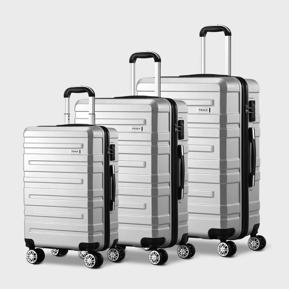 3-delige Hard-Shell Spinner Kofferset met TSA-slot en Georganiseerde Binnenkant