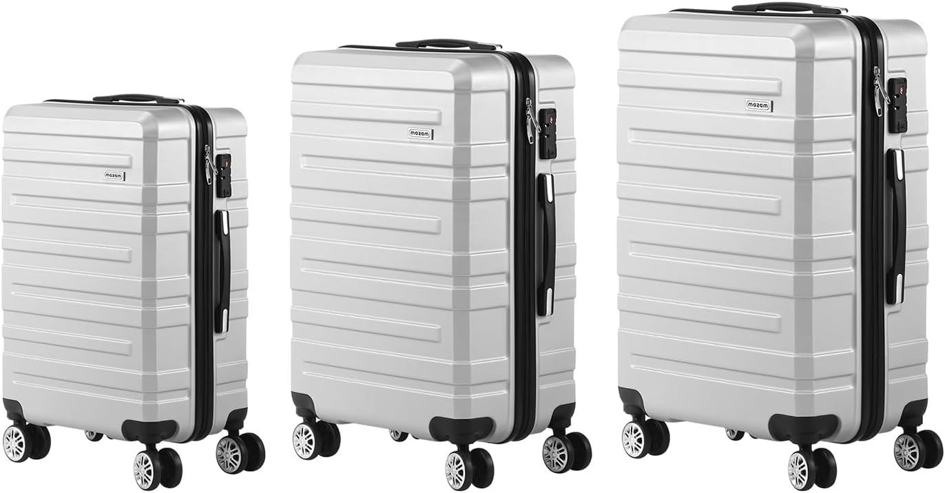 3-delige Hard-Shell Spinner Kofferset met TSA-slot en Georganiseerde Binnenkant