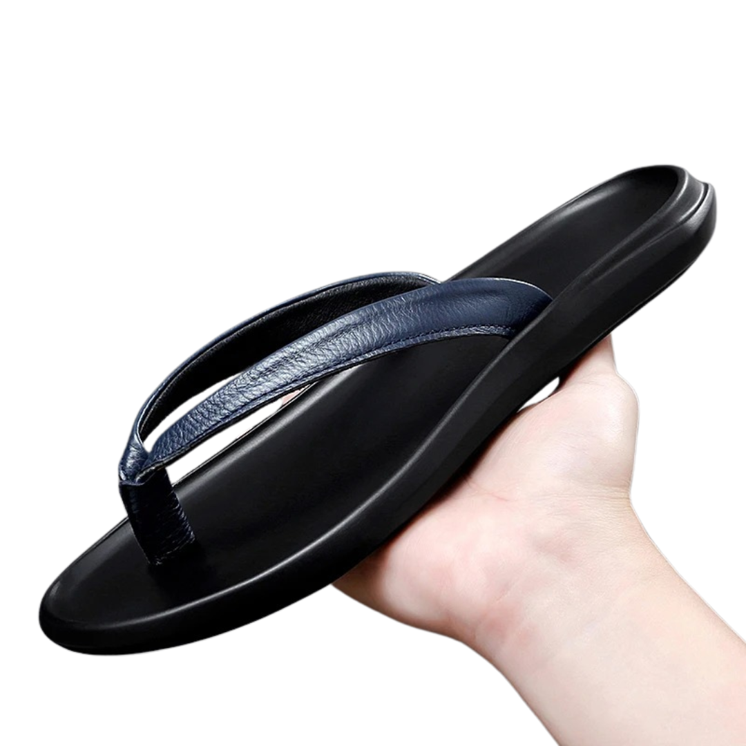 Antislip & Stijlvolle Herenslippers van Leer voor de Zomer - Dario
