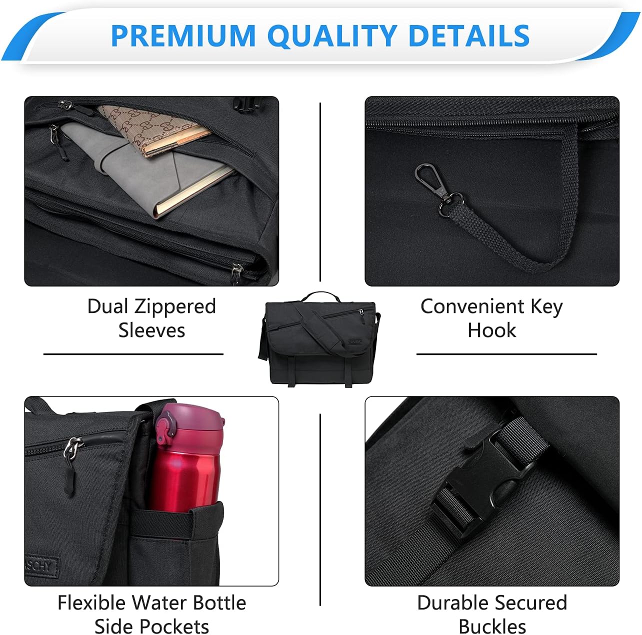 Waterdichte Laptoptas met Verstelbare Schouderband – WorkMate Serie