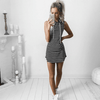 Trendy Mouwloos Mini Zomerjurk met Twist Detail – Liora