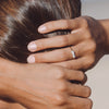 Trendy Mini Parelring - Isolde