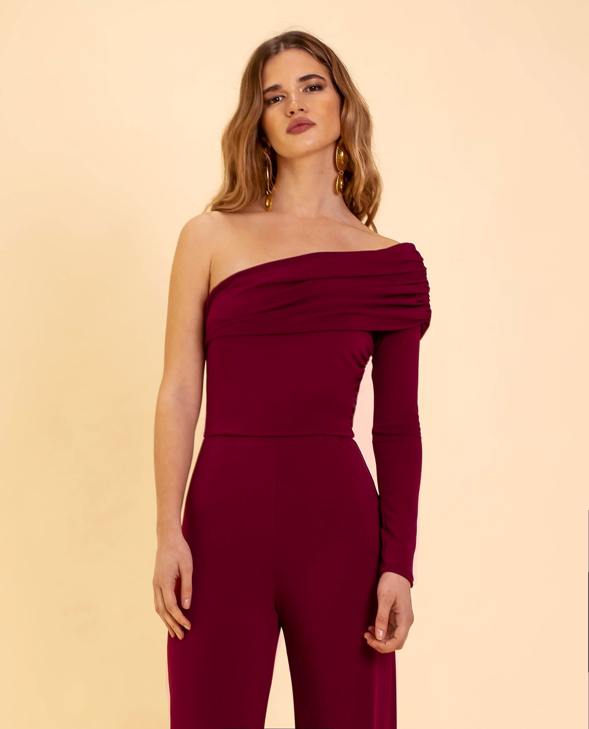 Dames Jumpsuit met Eén Schouder – Alessia