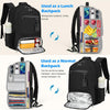 Waterdichte Laptop & Lunch Rugzak met USB Poort – Multi-Vak Reistas
