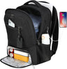 Waterdichte Laptop & Lunch Rugzak met USB Poort – Multi-Vak Reistas