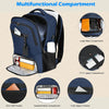 Waterdichte Laptop & Lunch Rugzak met USB Poort – Multi-Vak Reistas