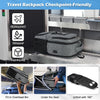 Waterdichte Laptop & Lunch Rugzak met USB Poort – Multi-Vak Reistas