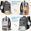 Waterdichte Laptop & Lunch Rugzak met USB Poort – Multi-Vak Reistas
