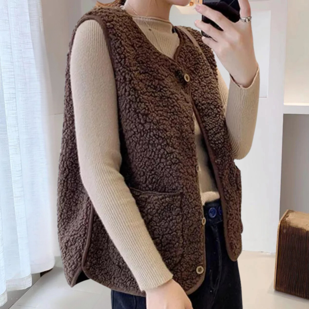 Casual Geknoopte Damesbodywarmer - Noa