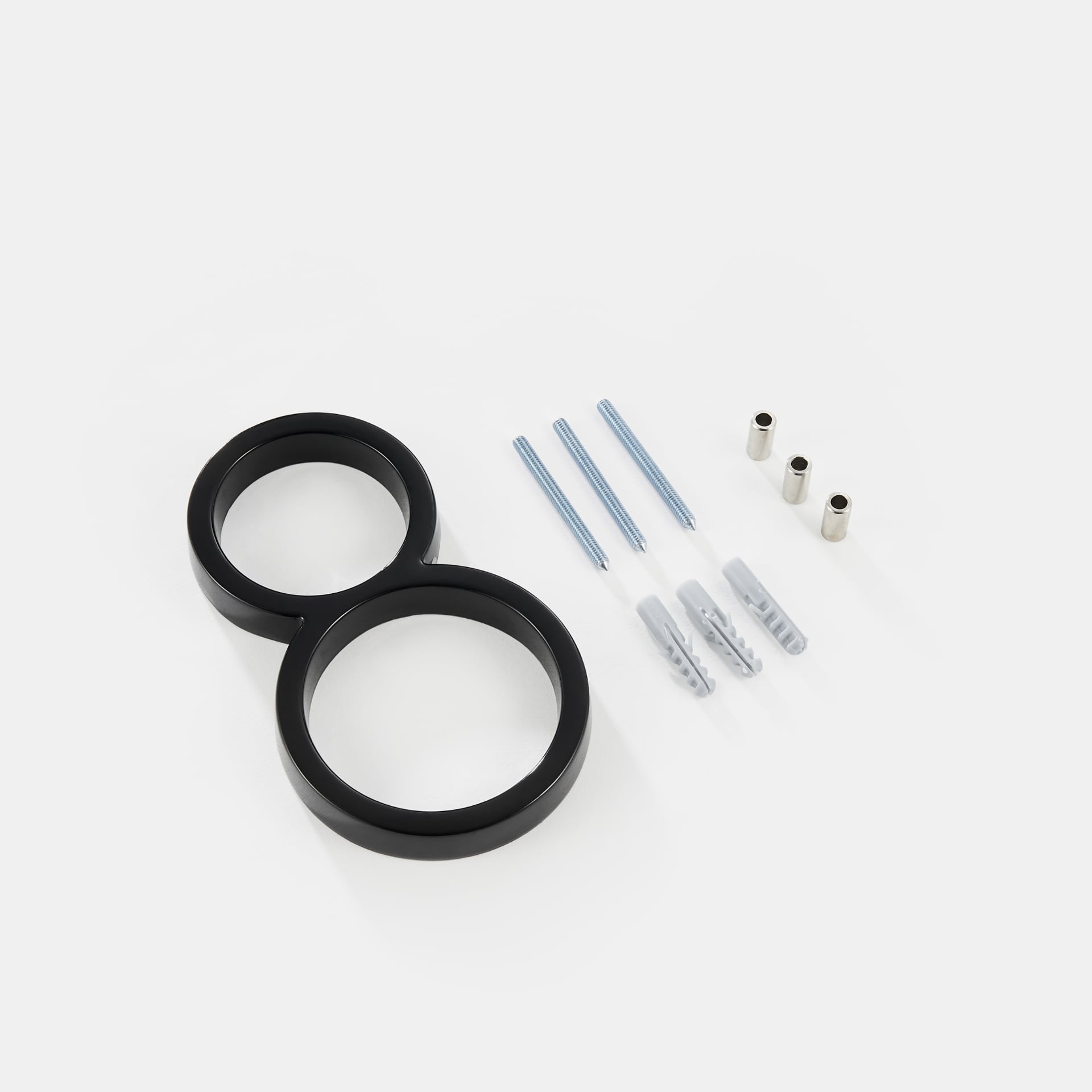 Moderne Zwarte Huisnummers met Zwevend Ontwerp – Numbré