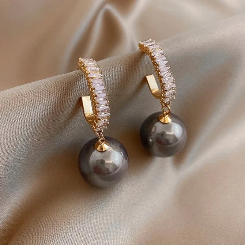 Luxueuze Oorbellen met Parels en Zirkonia - Amara