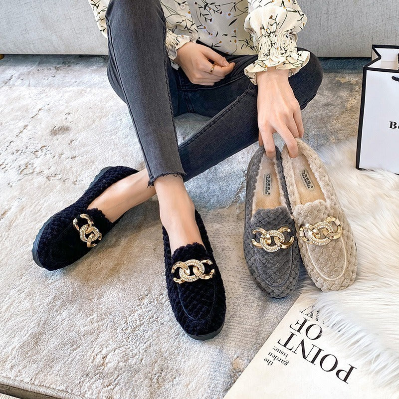 Crystalline Winter Loafers | Warm & Modieus