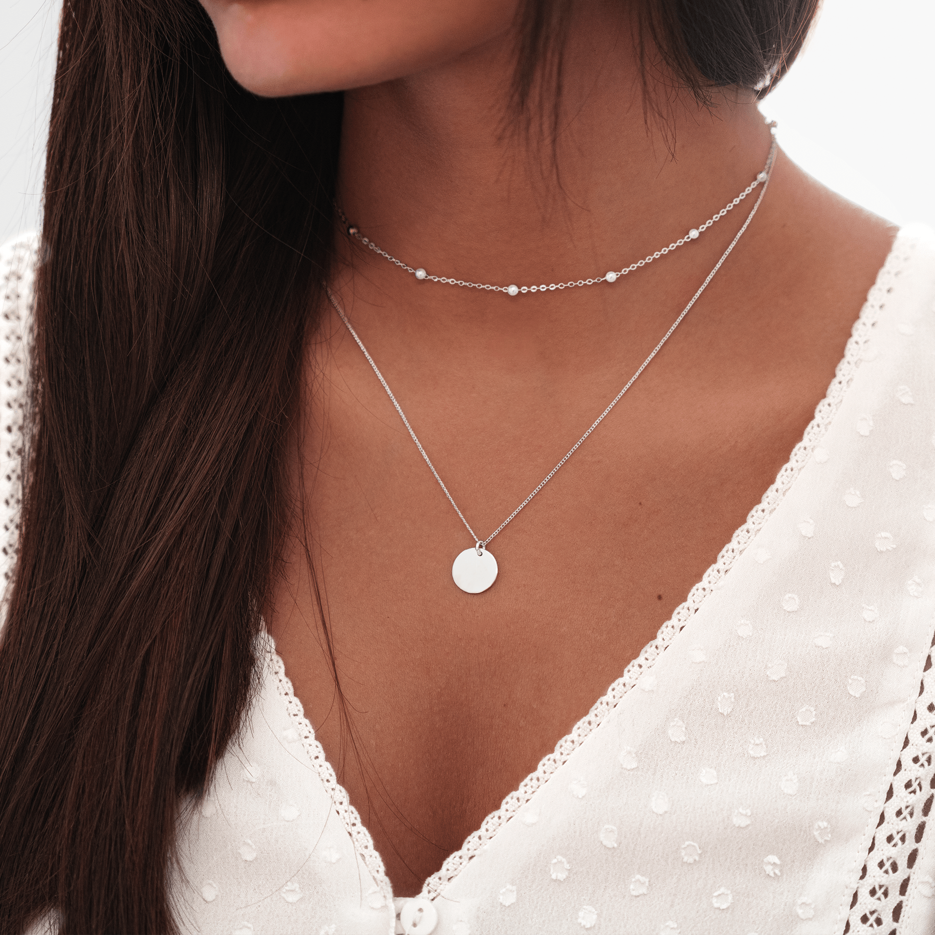 Dubbele Medaillonketting - Amélie