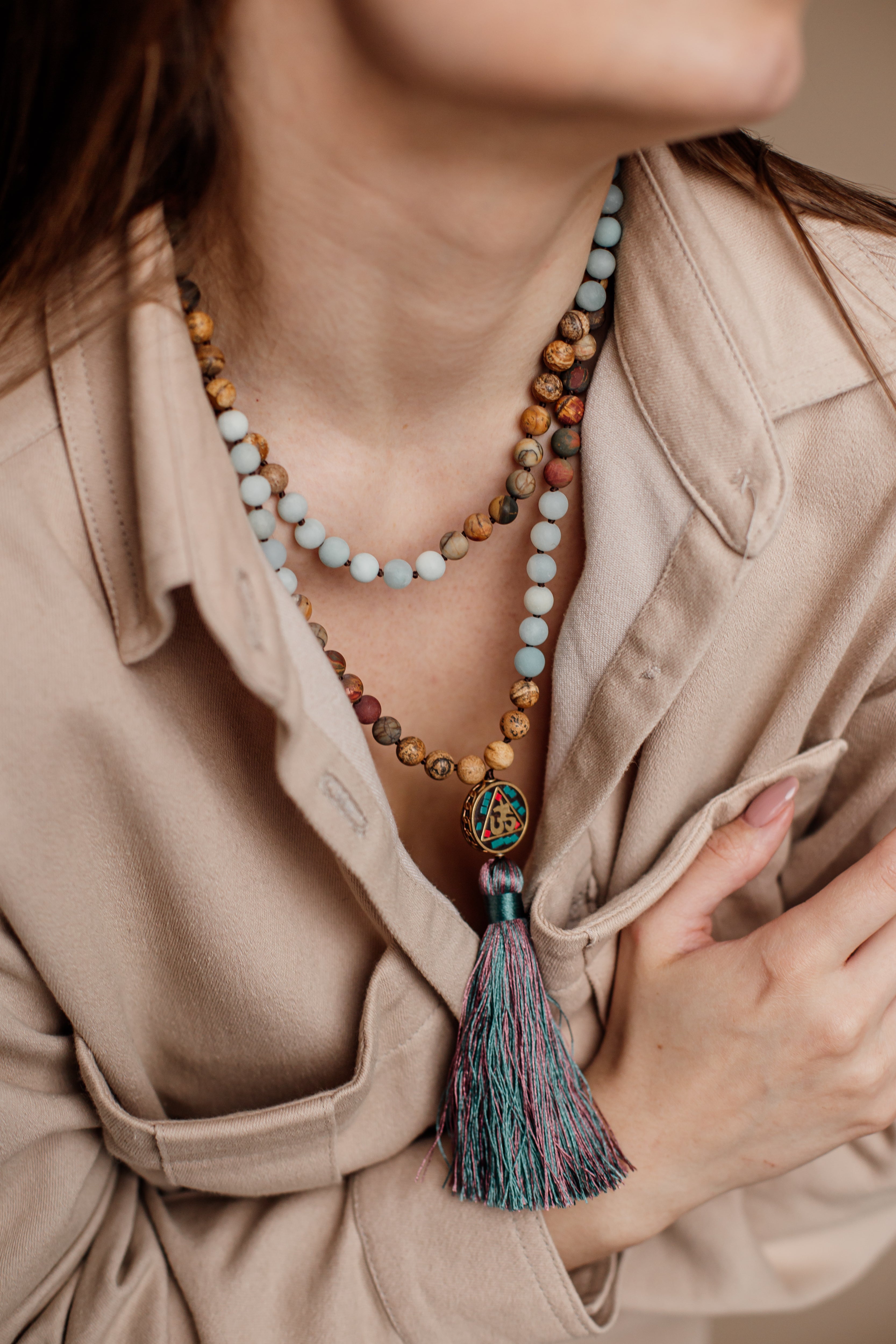 Aum Mala Kralenketting - Anaya
