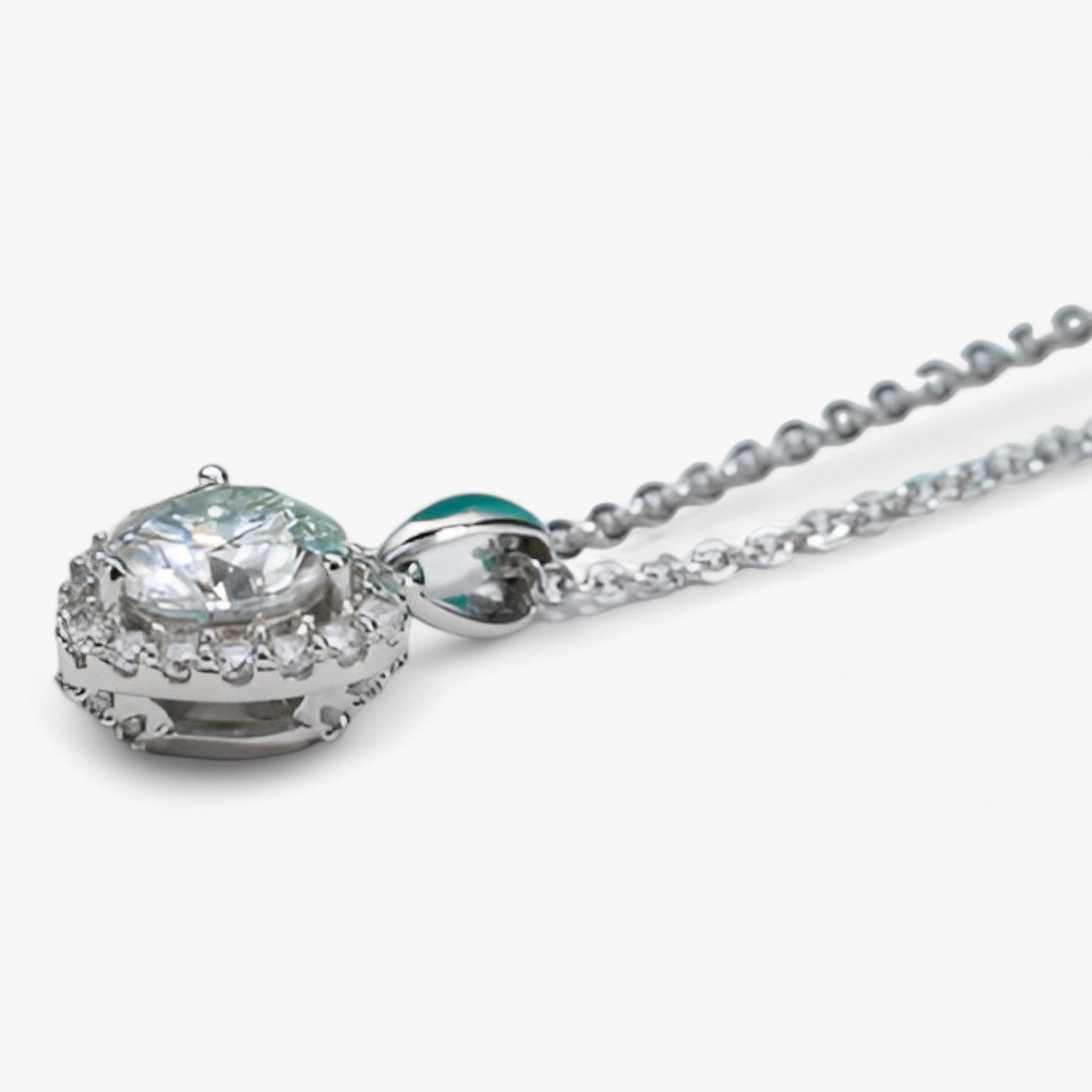 Moissanite Hart Hanger Ketting - Amouria