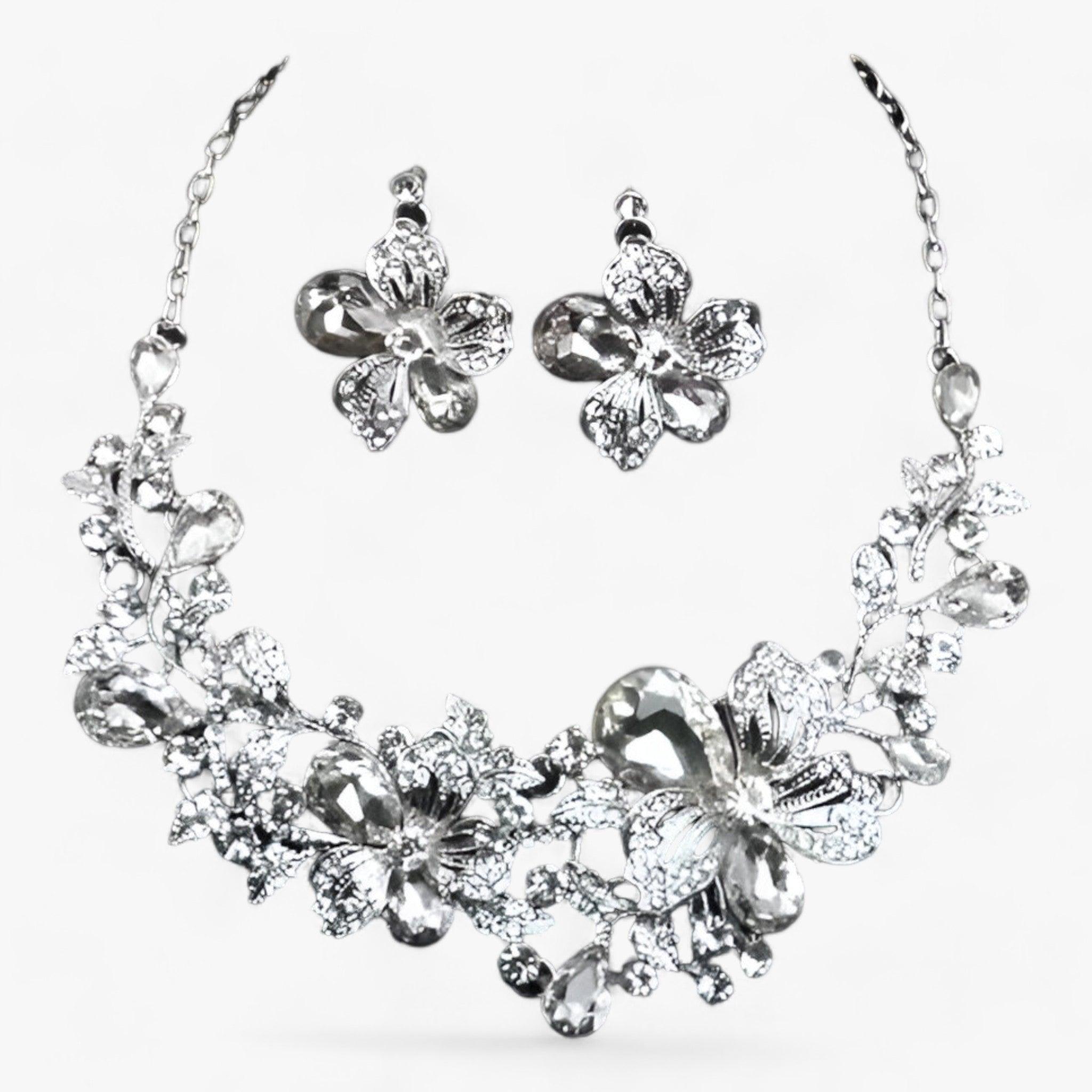 Bruidssieradenset met Emaille Bloemen - Fleur