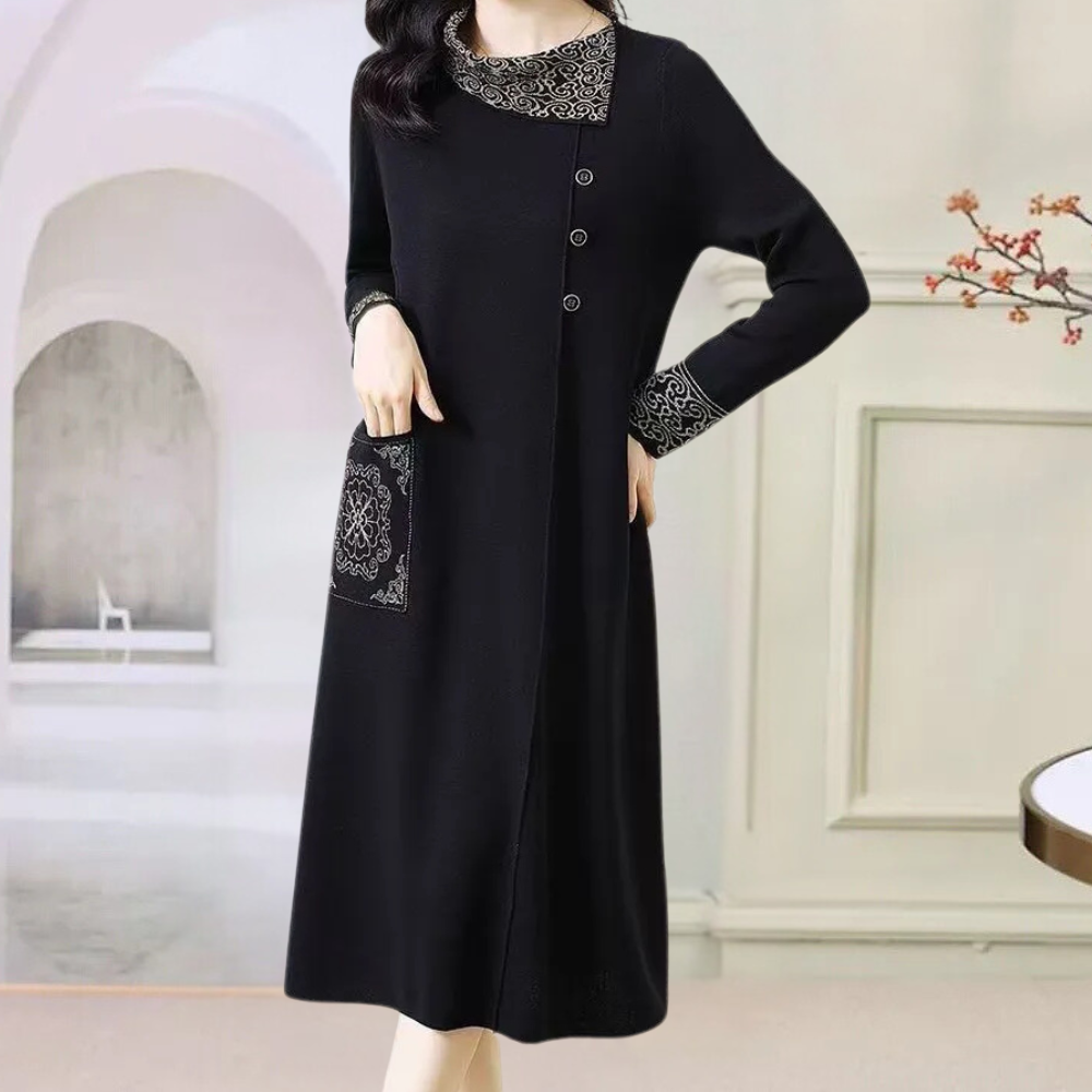 Warme Gebreide Midi-Jurk - Vanya