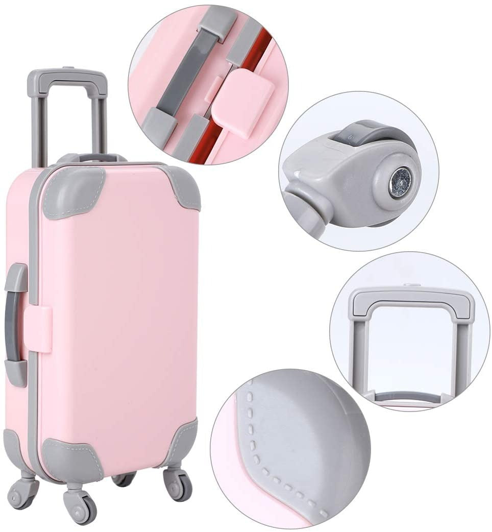 Lichtgewicht Poppen Reiskoffer – Duurzaam Accessoire van 13,5 cm(1 kopen, 1 GRATIS)