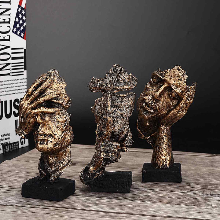 Abstract Gouden Sculptuur – Soren