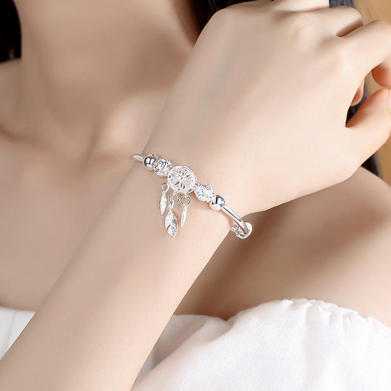 Zilveren Verstelbare Dromenvanger Armband - Aiyana