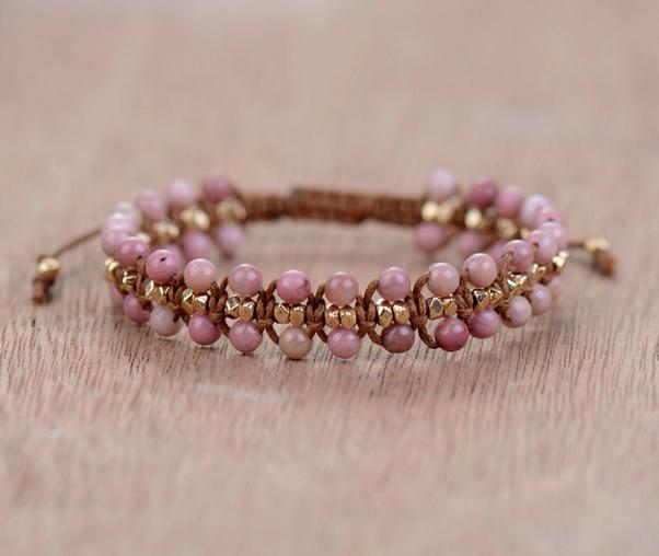 Rhodoniet "Hartenergie" Armband - Amara