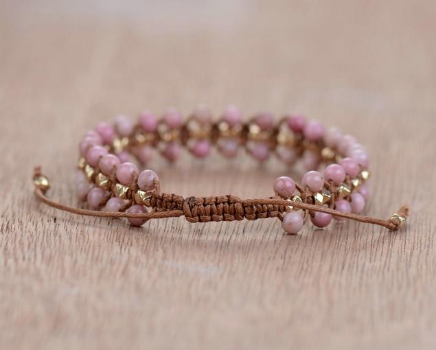 Rhodoniet "Hartenergie" Armband - Amara