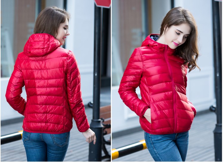 Stijlvol Omkeerbaar Dames Donsjack - Aurora