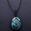 Mystieke Labradoriet Drakenhart Ketting - Aris