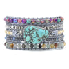 Turkoois Heling en Bescherming Wikkelarmband - Selina