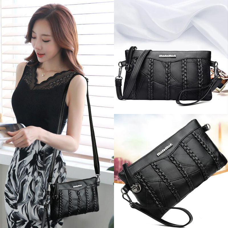 PU Leren Dames Crossbody Clutch met Ruime Interieur