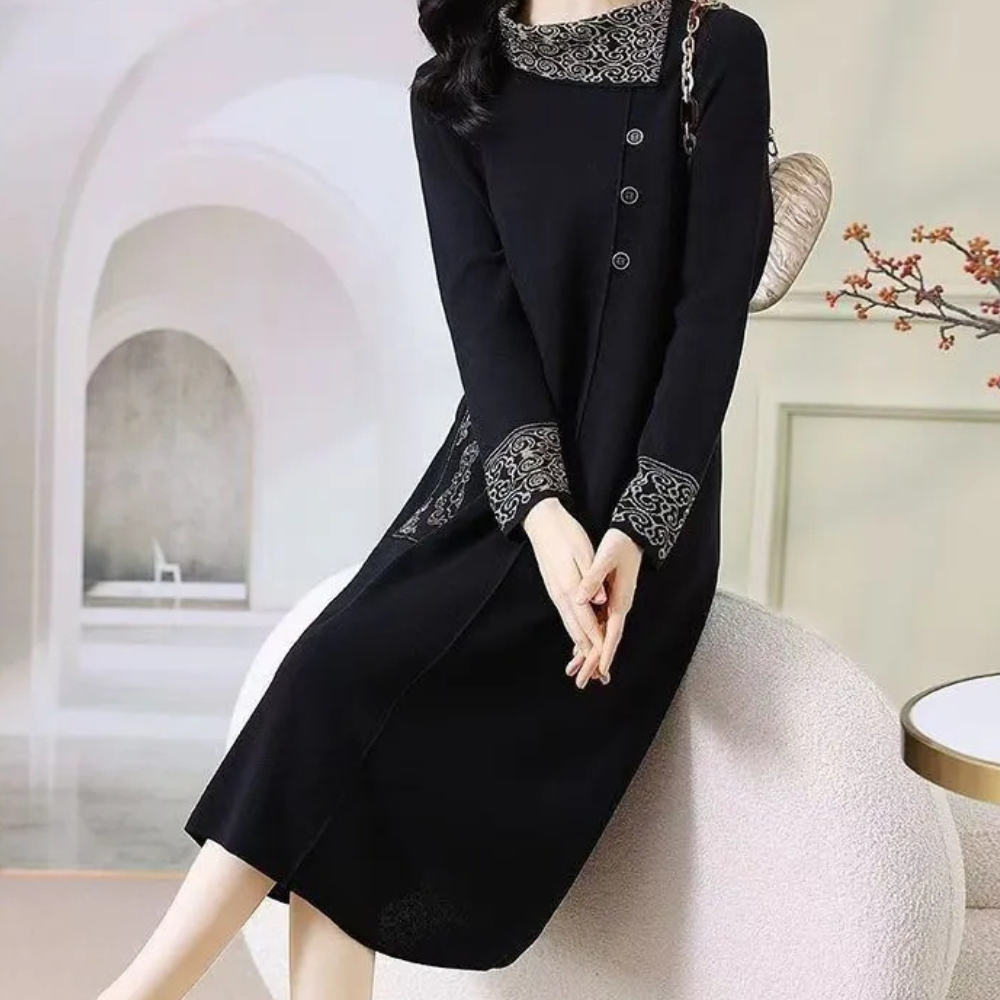 Warme Gebreide Midi-Jurk - Vanya