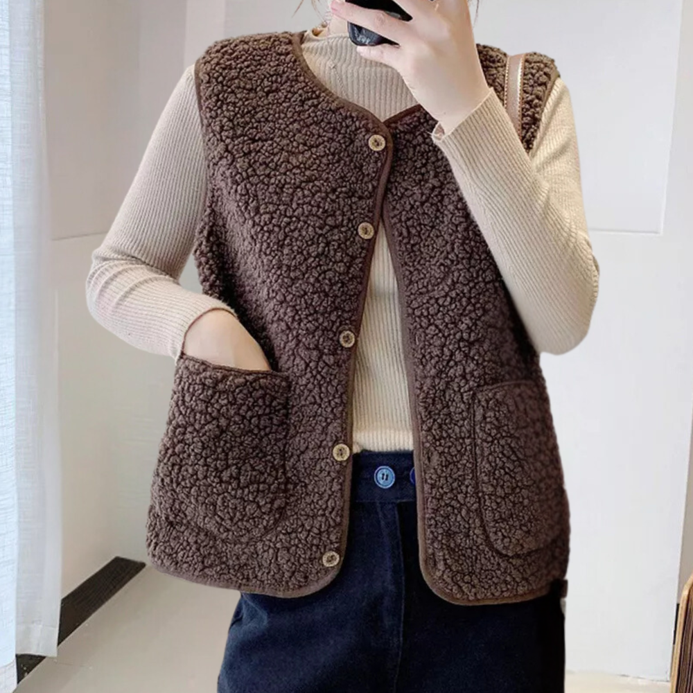 Casual Geknoopte Damesbodywarmer - Noa