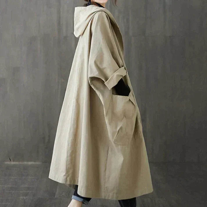 Trendy Oversized Dames Trenchcoat - Maren