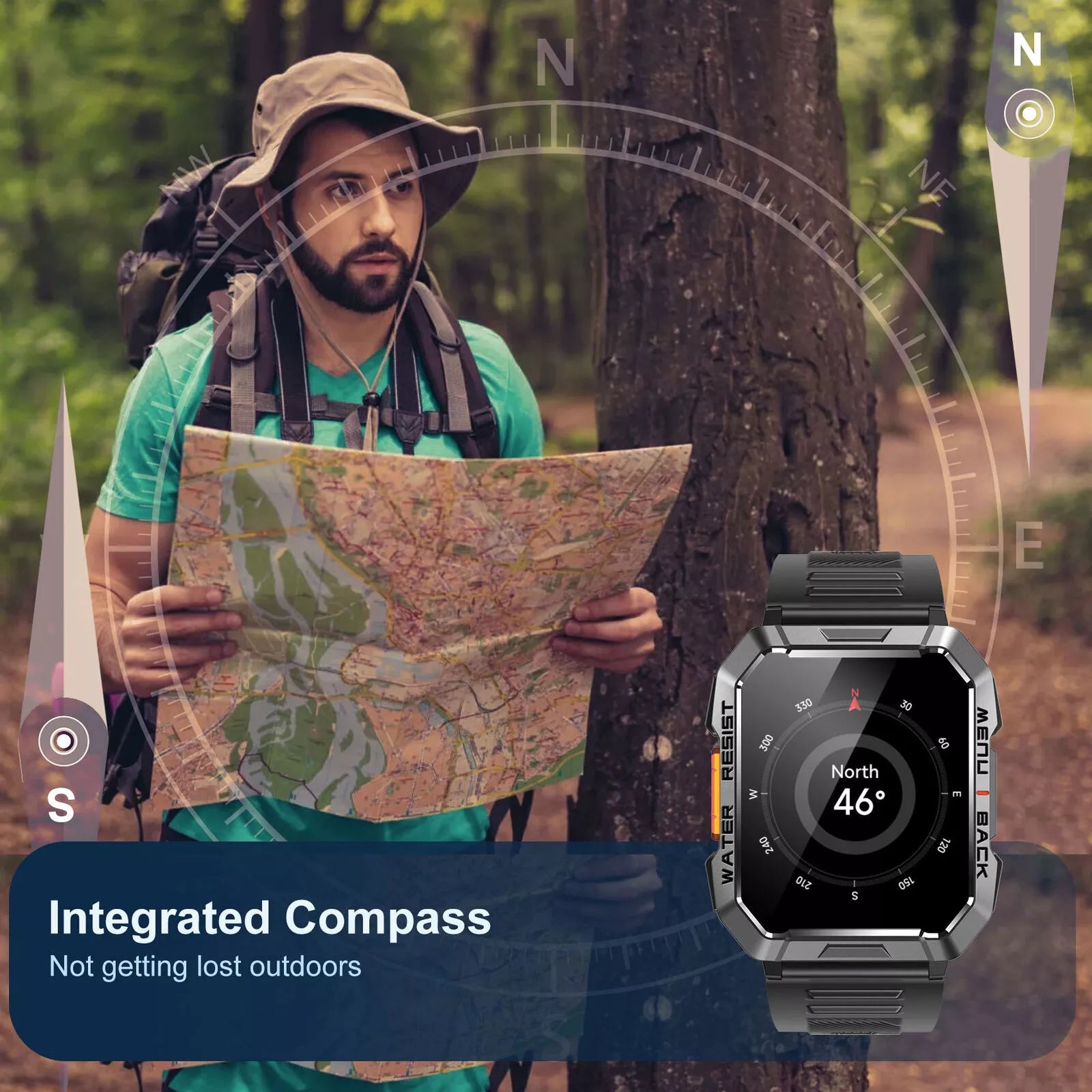 Robuuste Smartwatch voor Avonturiers - TrailMate