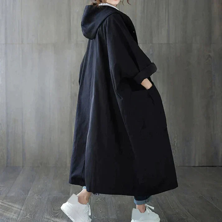 Trendy Oversized Dames Trenchcoat - Maren